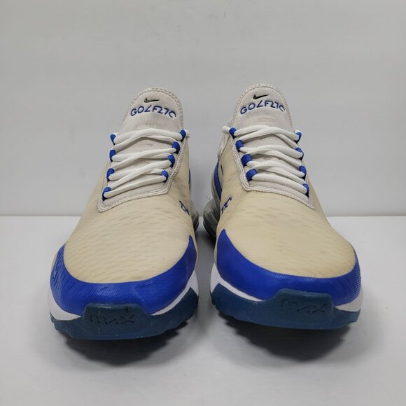 Nike Air Max 270 Men's White Blue Golf Shoes CK6483-106 US Size 11.5 - Picture 3 of 8